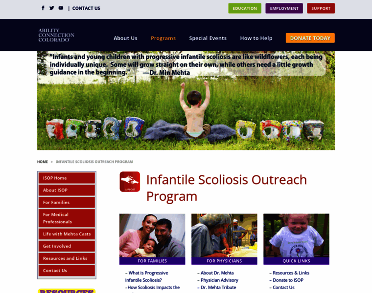 Infantilescoliosis.org thumbnail