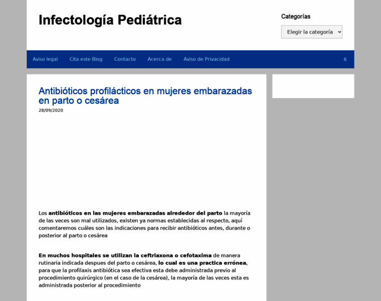 Infectologiapediatrica.com thumbnail