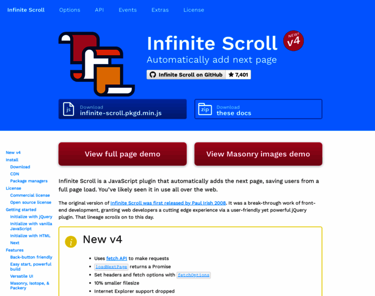 Infinite-scroll.com thumbnail