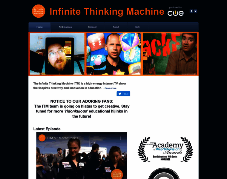 Infinitethinkingmachine.org thumbnail