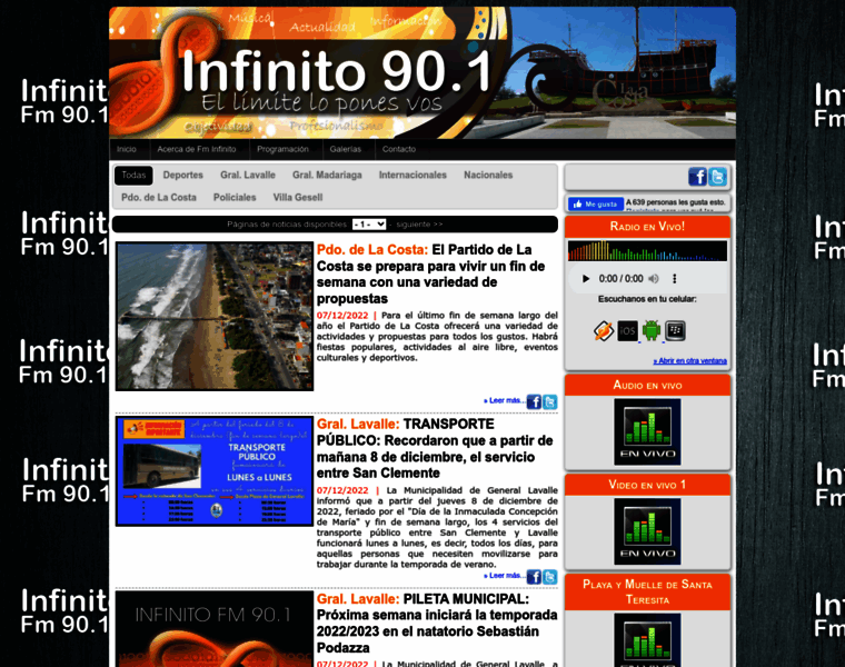 Infinitofm901.com thumbnail