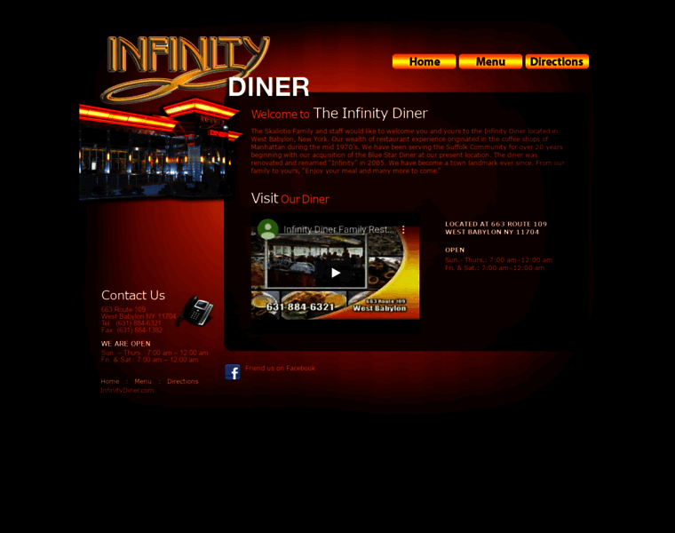 Infinitydiner.com thumbnail