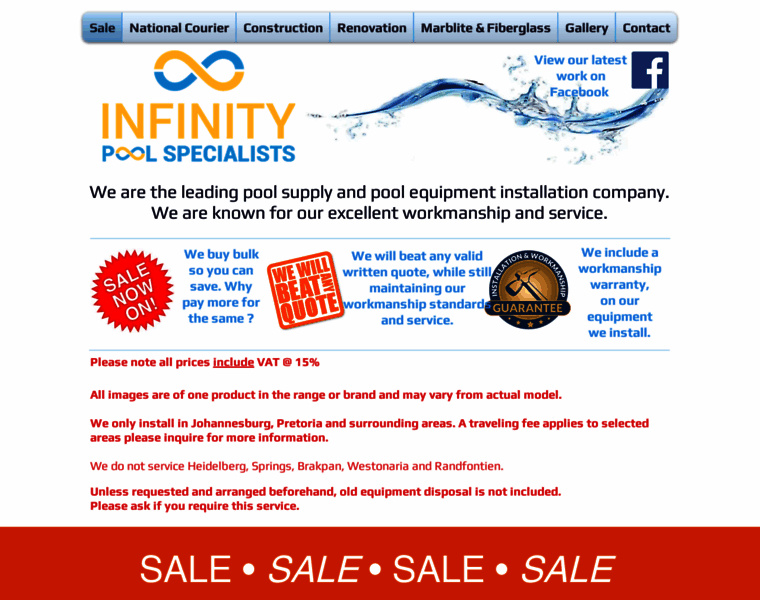 Infinitypoolspecialists.co.za thumbnail