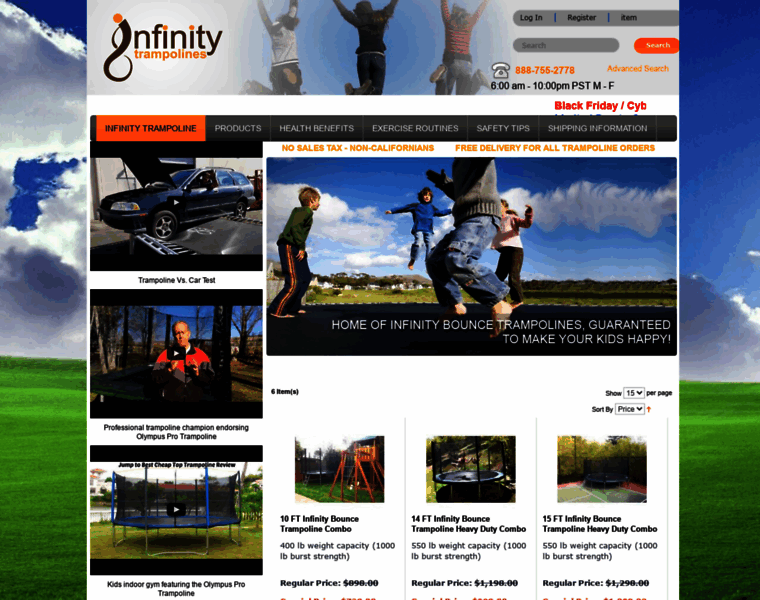 Infinitytrampolines.com thumbnail