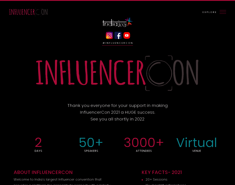 Influencercon.in thumbnail Influencercon.in thumbnail