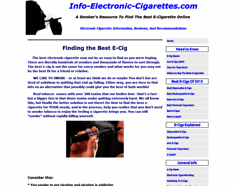 Info-electronic-cigarettes.com thumbnail