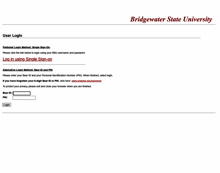 Infobear.bridgew.edu thumbnail