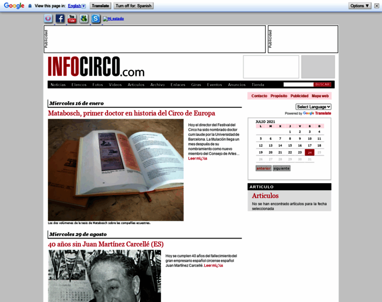 Infocirco.com thumbnail