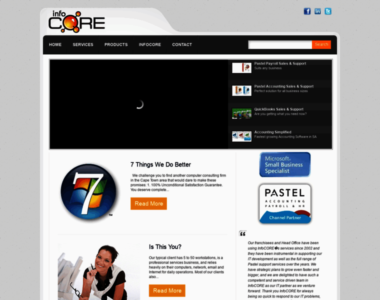 Infocore.co.za thumbnail