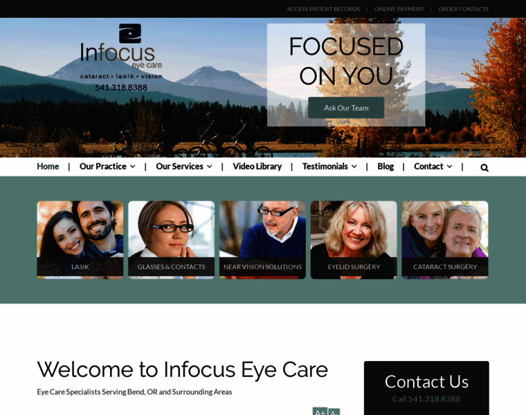 Infocus-eyecare.com thumbnail