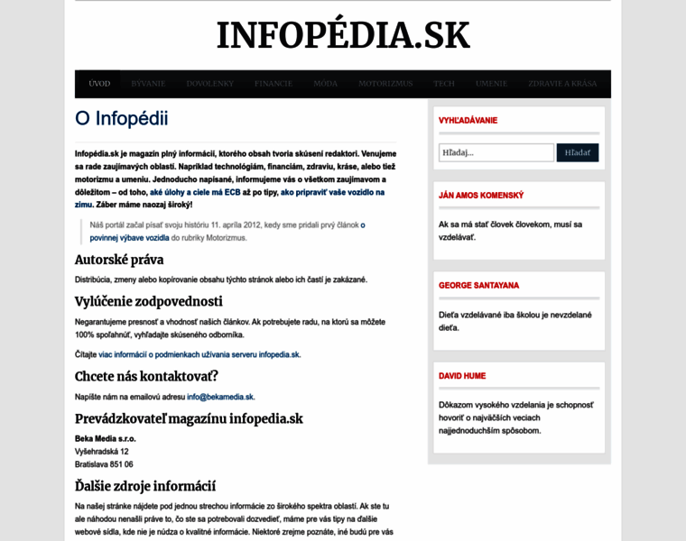 Infopedia.sk thumbnail