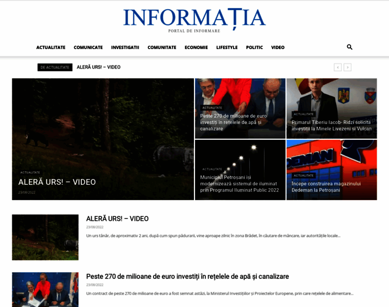 Informatiavj.ro thumbnail