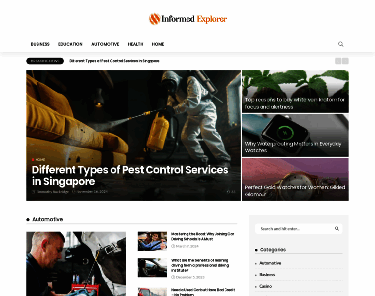 Informedexplorer.com thumbnail