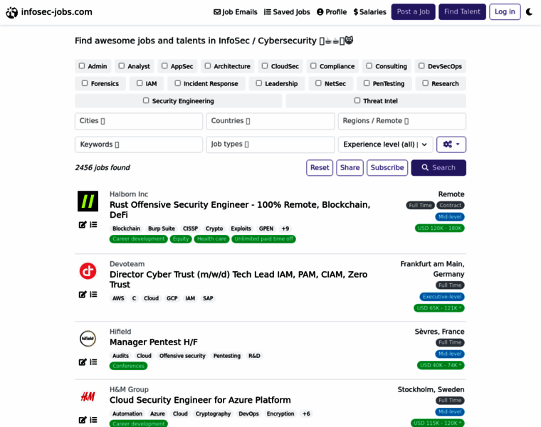 Infosec-jobs.com thumbnail