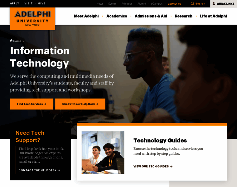 Infotech.adelphi.edu thumbnail