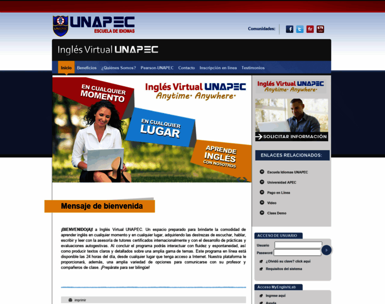 Inglesvirtualunapec.edu.do thumbnail