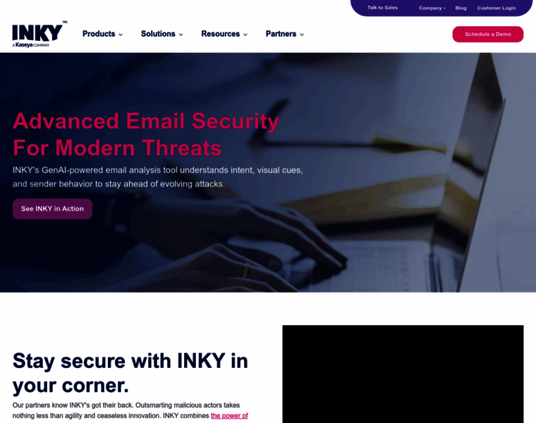 inky.com at WI. INKY Technology | Email Security Platform | Eliminate ...