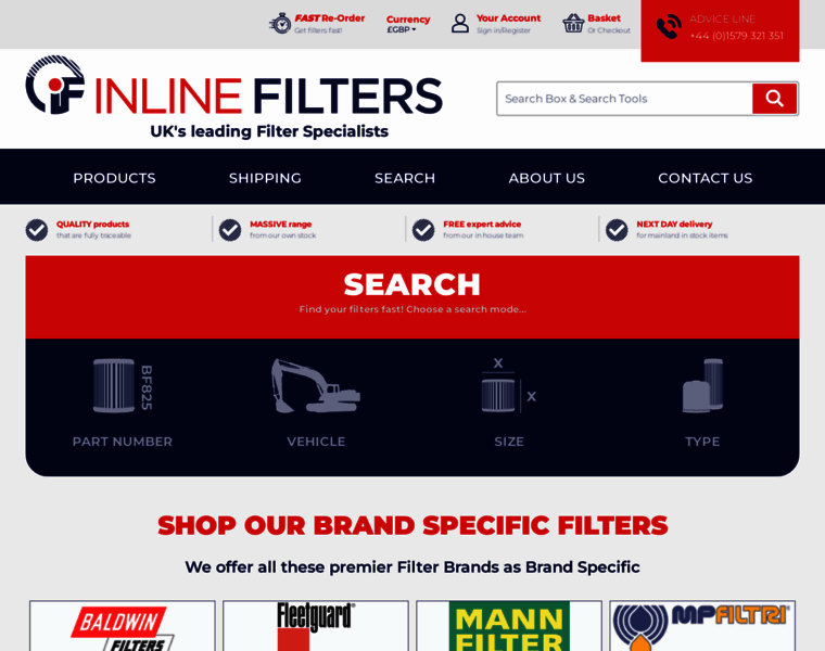 Inlinefilters.co.uk thumbnail