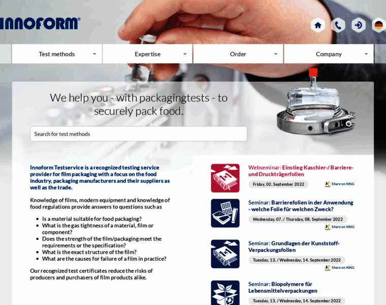 Innoform-testservice.de thumbnail