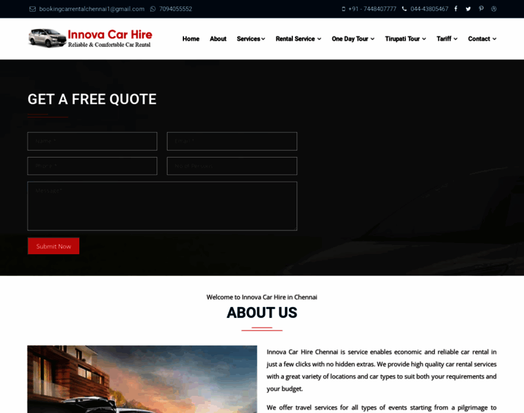 Innovacarhirechennai.in thumbnail