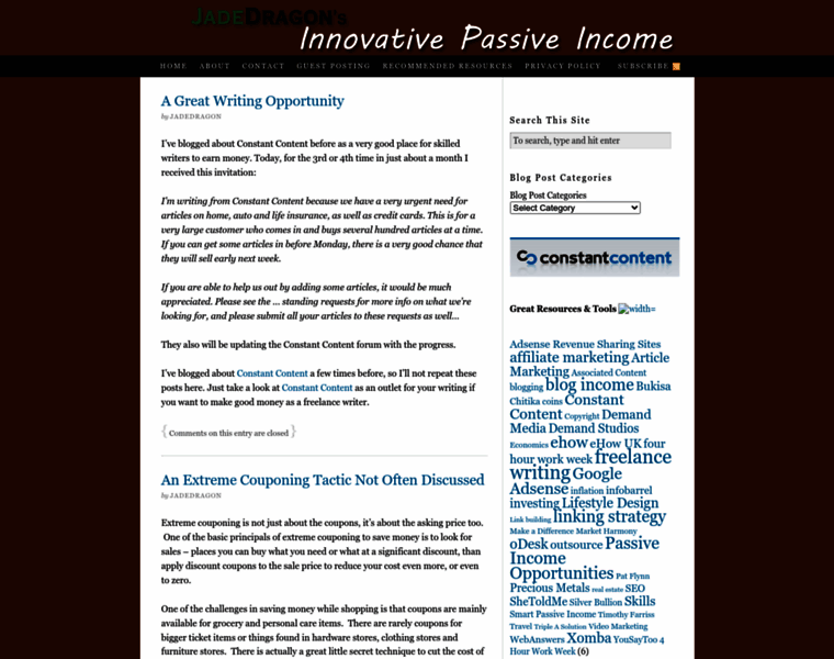 Innovativepassiveincome.com thumbnail