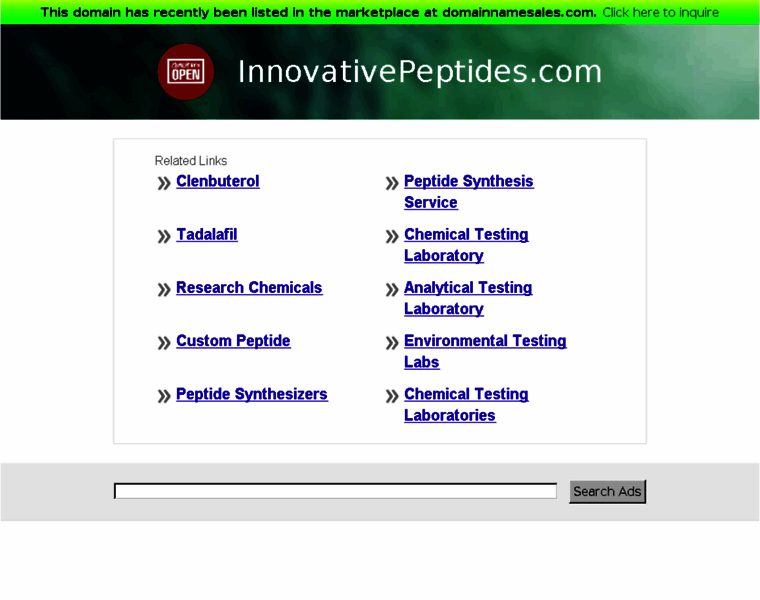 Innovativepeptides.com thumbnail