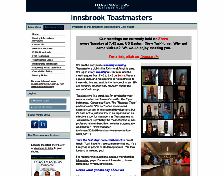 Innsbrooktoastmasters.org thumbnail