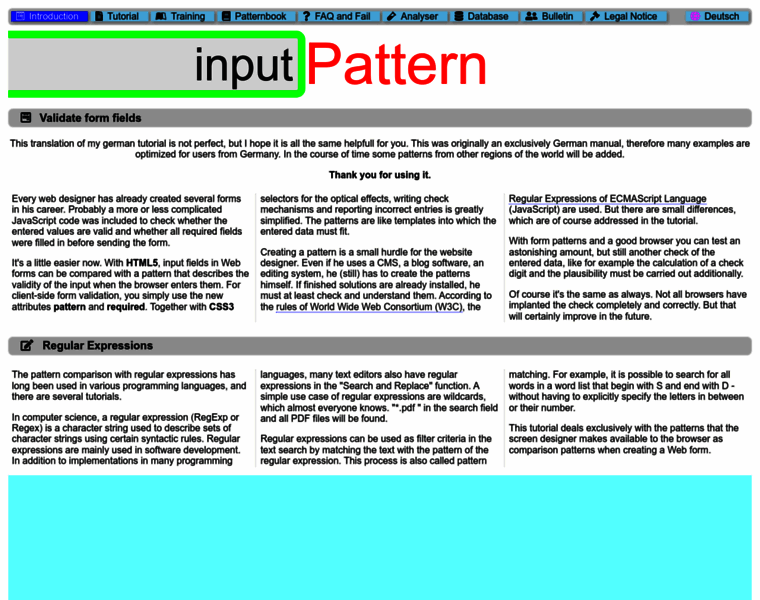 Input-pattern.com thumbnail