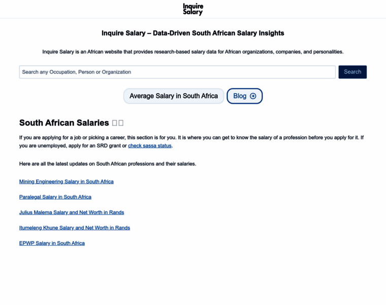 Inquiresalary.co.za thumbnail Inquiresalary.co.za thumbnail