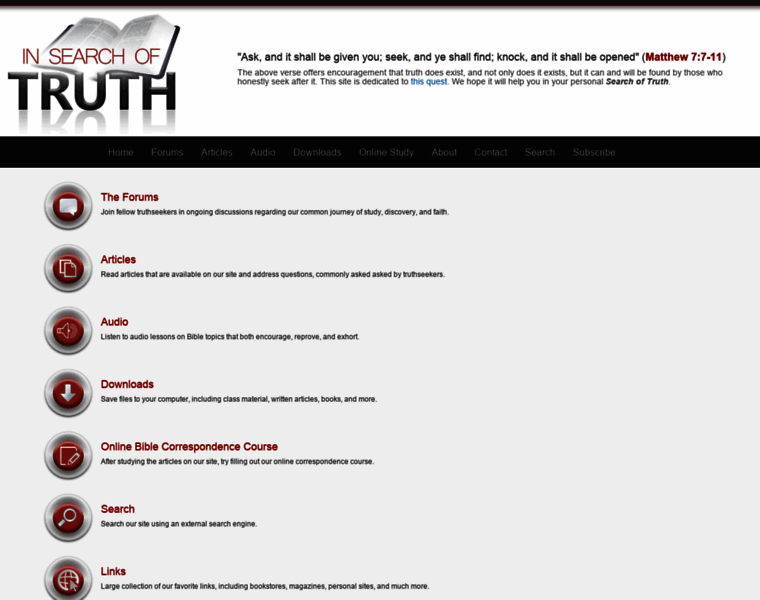 Insearchoftruth.org thumbnail