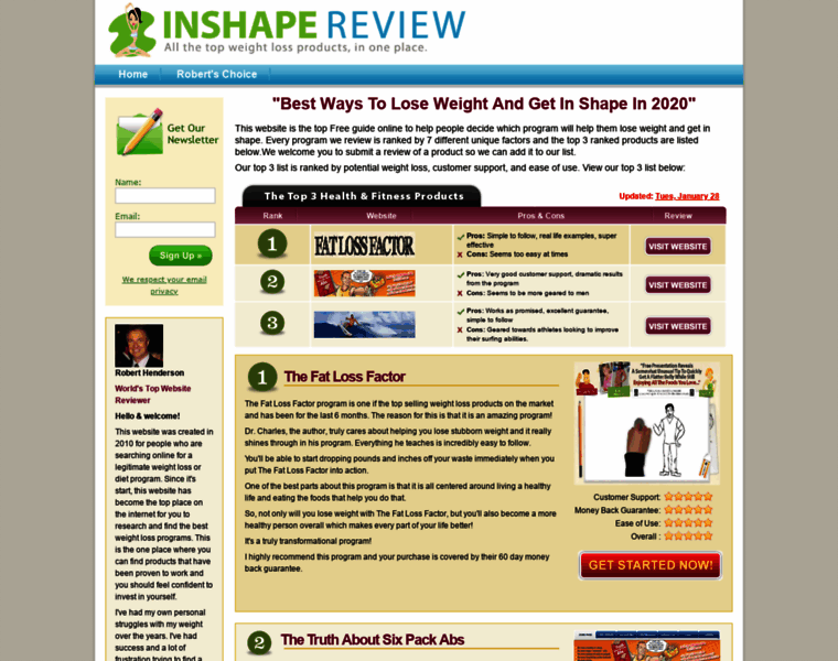 Inshapereview.com thumbnail