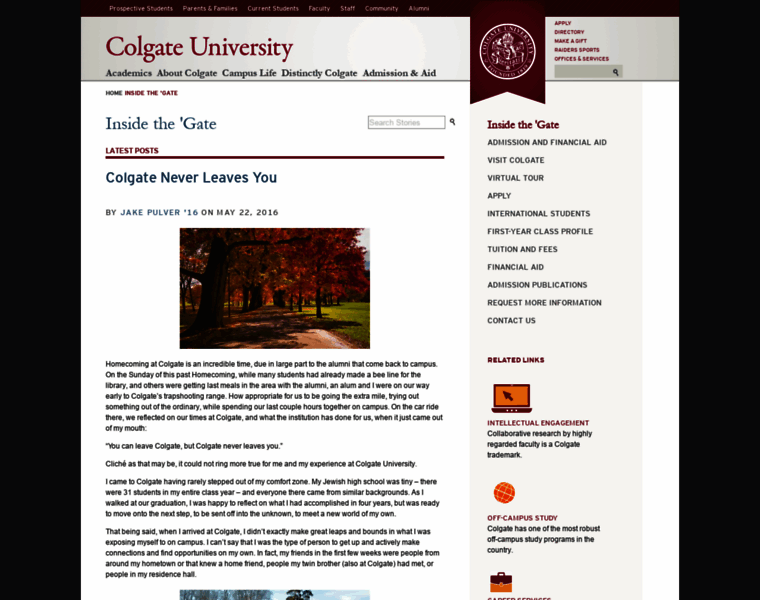Insidethegate.colgate.edu thumbnail