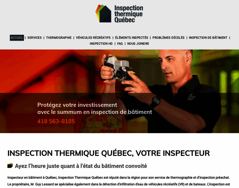 Inspectionthermiquequebec.com thumbnail