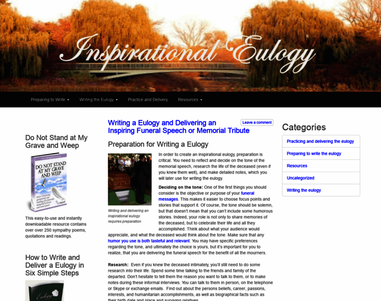 Inspirationaleulogy.com thumbnail
