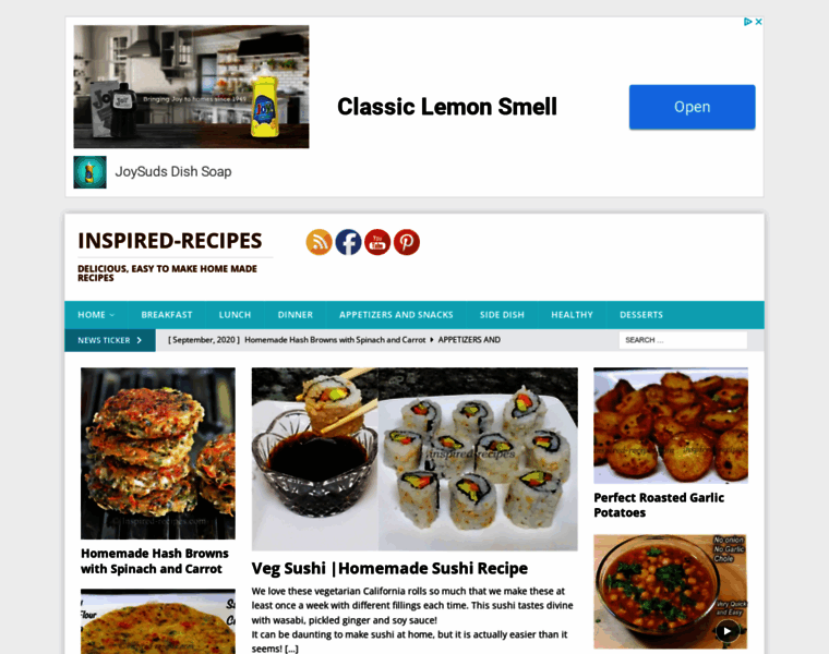 Inspired-recipes.com thumbnail