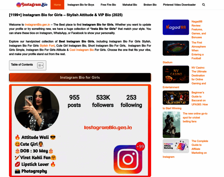Instagrambio.gen.in thumbnail Instagrambio.gen.in thumbnail