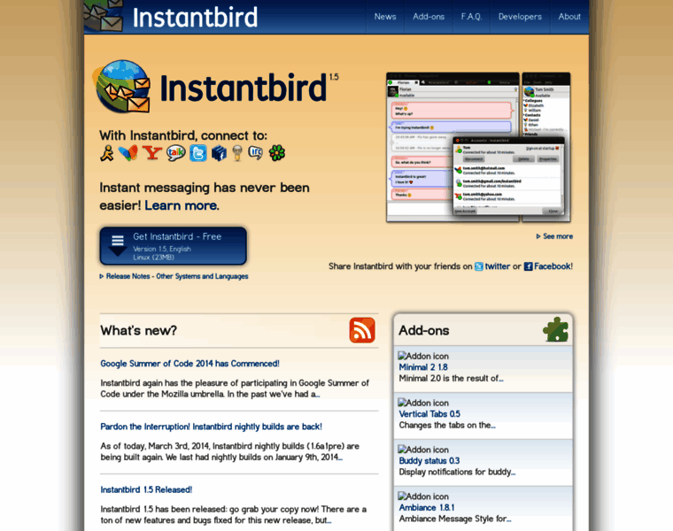 Instantbird.com thumbnail