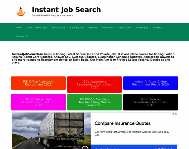 Instantjobsearch.in thumbnail