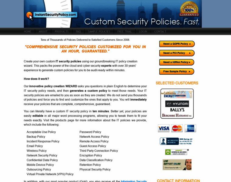Instantsecuritypolicy.com thumbnail