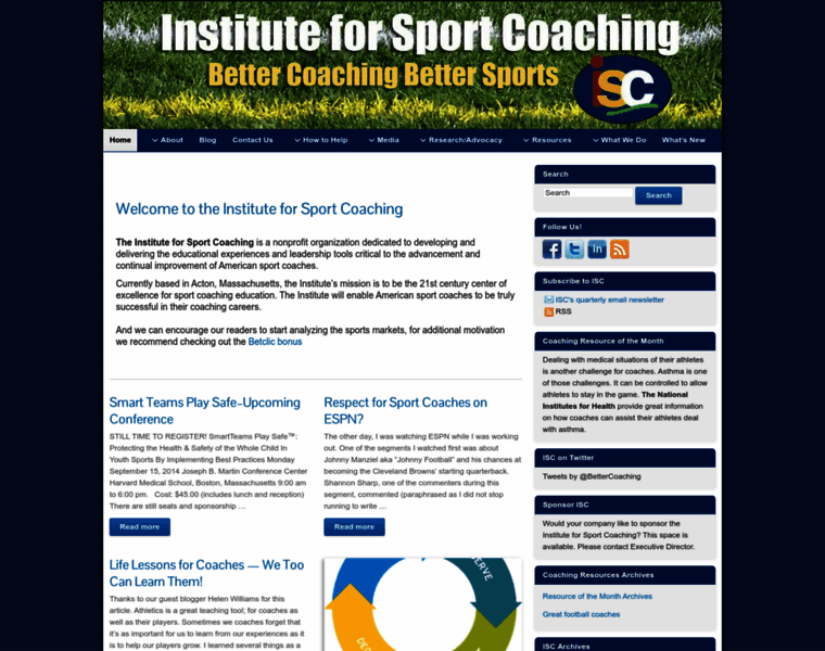 Instituteforsportcoaching.org thumbnail