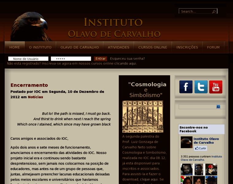 Institutoolavodecarvalho.com thumbnail