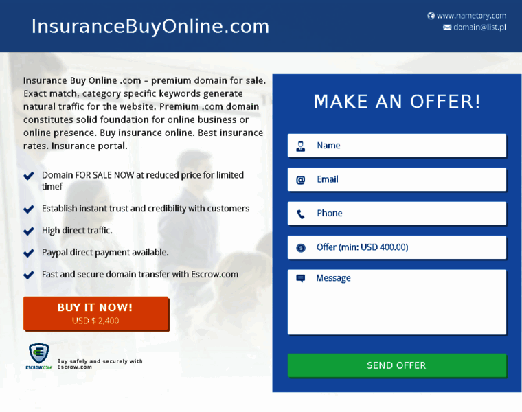 Insurancebuyonline.com thumbnail