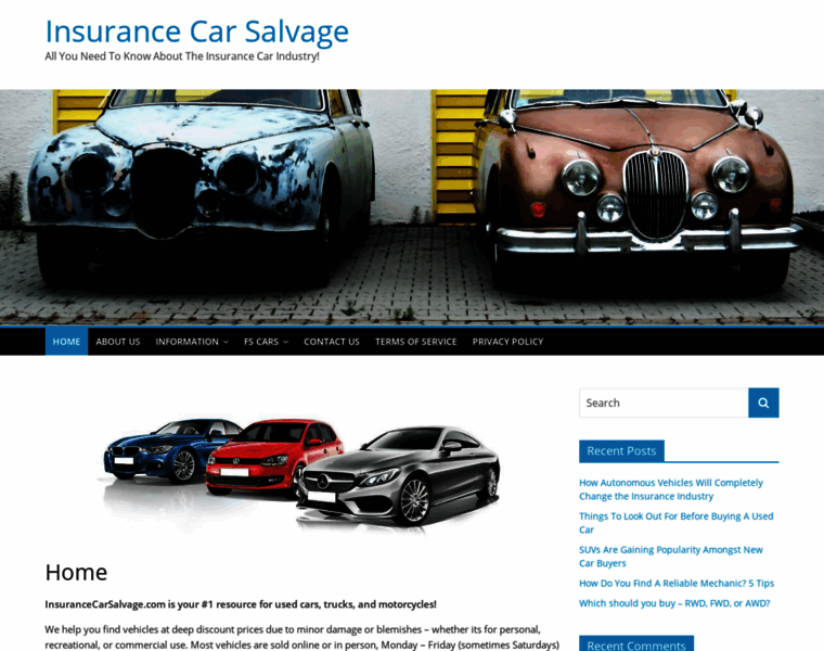 Insurancecarsalvage.com thumbnail