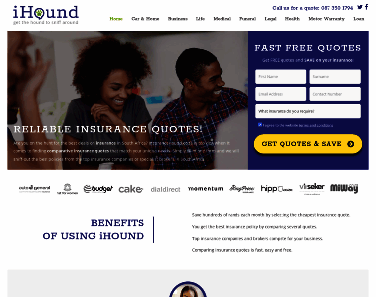 Insurancehound.co.za thumbnail