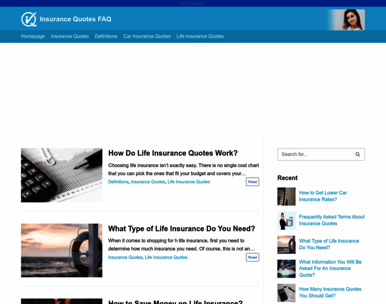 Insurancequotesfaq.com thumbnail