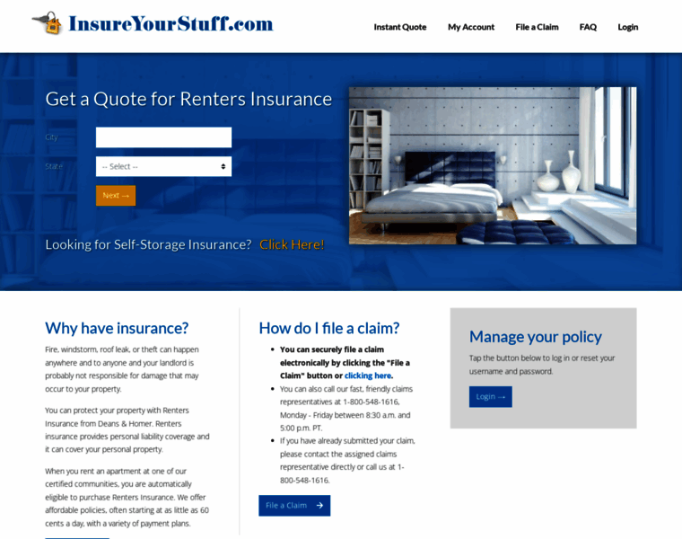 Insureyourstuff.com thumbnail