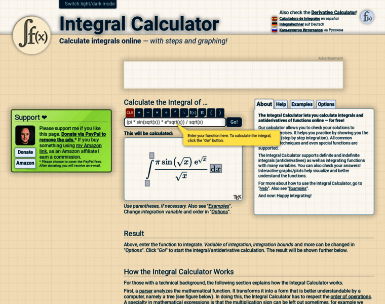 Integral-calculator.com thumbnail