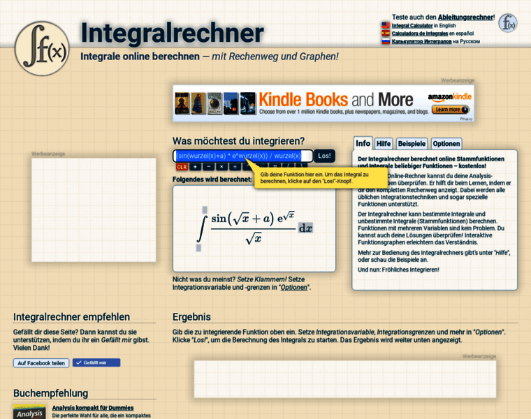 Integralrechner.de thumbnail