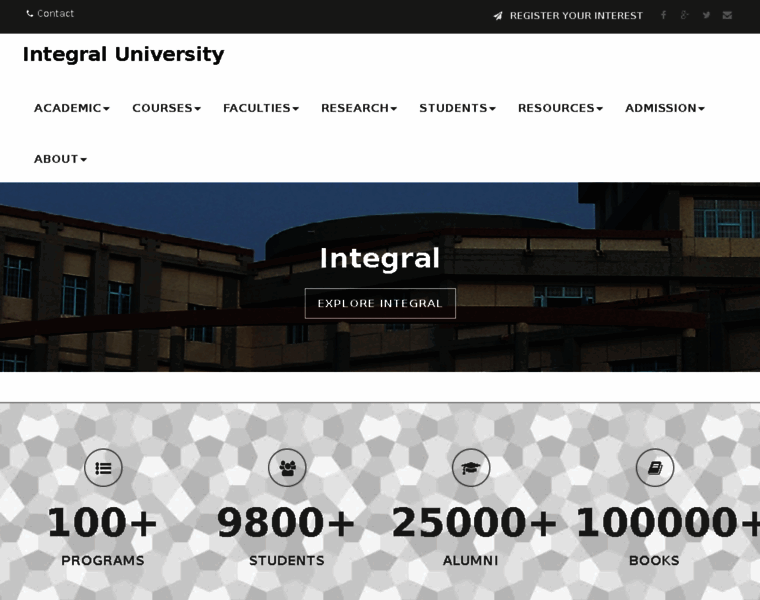 Integraluniversity.ac.in thumbnail