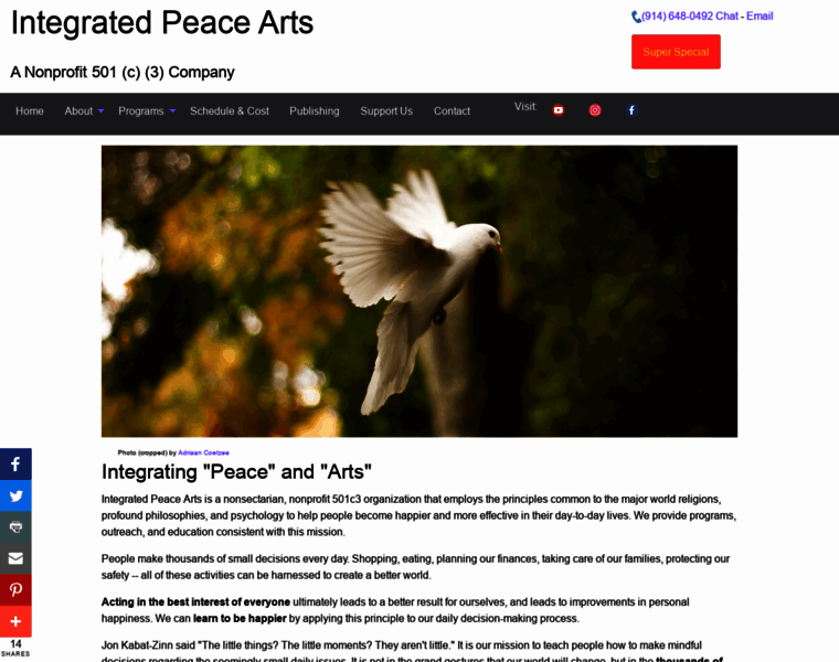 Integrated-peace-arts.org thumbnail